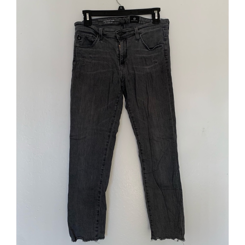 AG Grey Straight Leg Denim